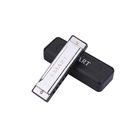 I-MART Diatonic 10 Hole Key of C Blues Harmonica (Sliver)