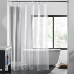 72" x 72" Lightweight Shower Liner for Bathroom Shower Curtain (4G Clear, 1PC)