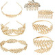 7 Pieces Greek Roman Laurel Leaf Bracelet Armband Golden Laurel Leaves Crown Tiara