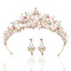 Crown Pink Crystal Tiaras and Crowns Gold
