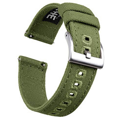 Canvas Quick Release Watch Band 18mm 20mm 22mm