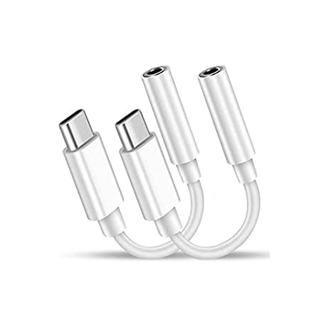 USB C to 3.5mm Headphone Jack Adapter Compatible