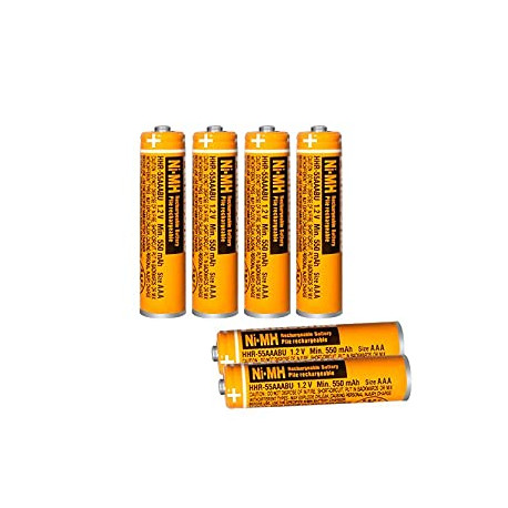 6 Pack HHR-55AAABU NI-MH Rechargeable Battery