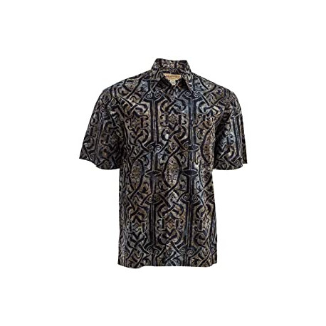 Men's Big and Tall Short Sleeve Hawaiian Tropical Cotton Shirt