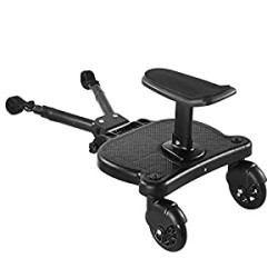 Universal 2in1 Stroller Ride Board with Detachable Seat
