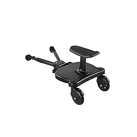 Universal 2in1 Stroller Ride Board with Detachable Seat
