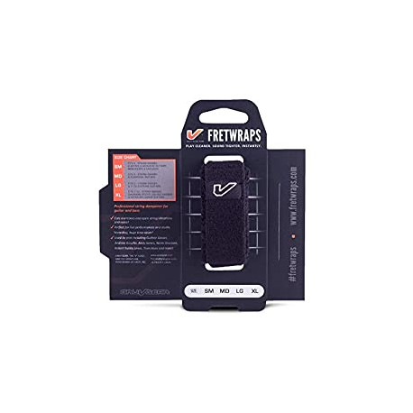 FretWraps String Muter 1-Pack (Black, Medium)