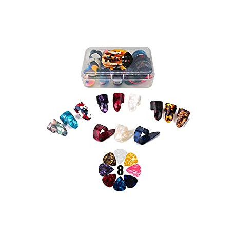 Thumb Finger Picks Plectrum With Plastic Picks Case