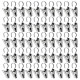 Pack 6 of 50 PCS Stainless Steel Curtain Clips with Hook for Curtain