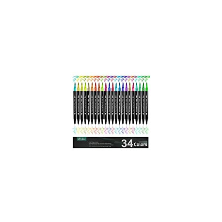 Coloring Drawing Planner Calendar Art Projects(34 Colors Pen)