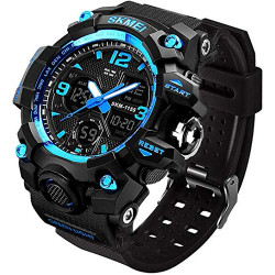 Men's Analog Sports Watch, LED Military
