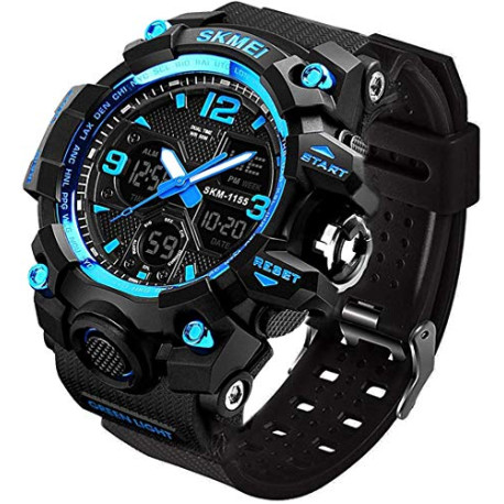 Men's Analog Sports Watch, LED Military