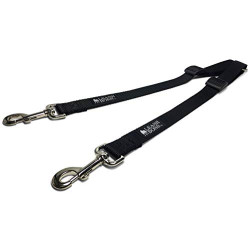 xtra Long Double Dog Leash Coupler for Large Dogs - 16-28 Inches