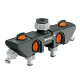 Four Channel Water Distributor Garden Hose Valve