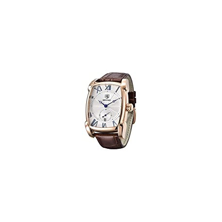 Watch for Men Date Week Moon Phases Square 3ATM Waterproof