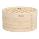 Food Steamer with Lid, 12-Inch, Natural Bamboo