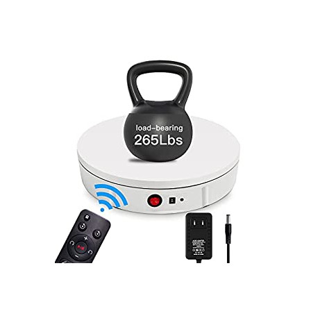 Motorized Rotating Display Stand, 360 Degree Electric Rotating Turntable for Photography Products Display
