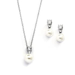 Wedding Necklace and Earrings Jewelry Set
