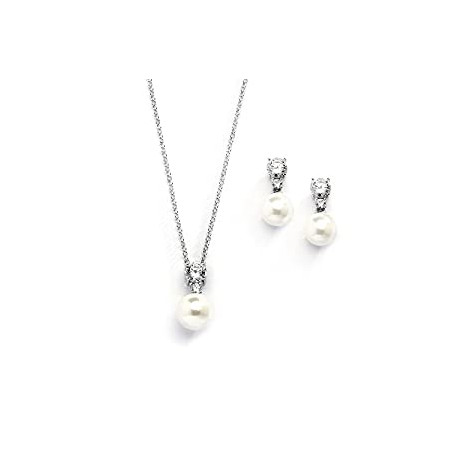 Wedding Necklace and Earrings Jewelry Set