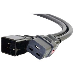C2G/Cables to Go 10365 Locking C19 to C20 15A 250V Power Cord, Black (3 Feet)