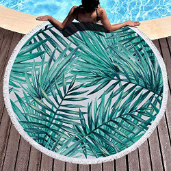 Beach Towel for Kids Women Men Boy Girl, 59 Inch, Green