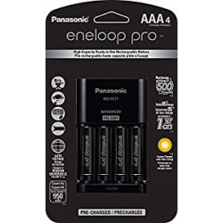 Panasonic K-KJ17K3A4BA Advanced Battery Charger Pack with 4 AAA