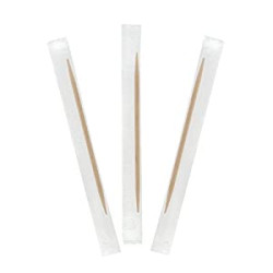 Pack 2 of Toothpicks, Package of 1000, 2.5", Beige