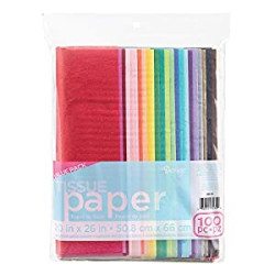 100-Piece Premium Quality Tissue Gift Wrapping Paper Crafts