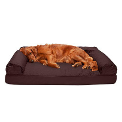 Pack 2 of Sofa-Style Egg Crate Orthopedic Foam Dog Bed