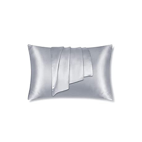 Mulberry Silk Pillow Case with Zipper Closure, Standard Size, Pack of 1
