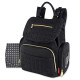 Bag Backpack and Multipurpose Travel Drawstring Baby Bag – 3 Piece Set (Black)