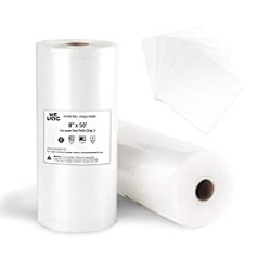 Vacuum Sealer Bags 8x50 Rolls 2 pack for Food Saver