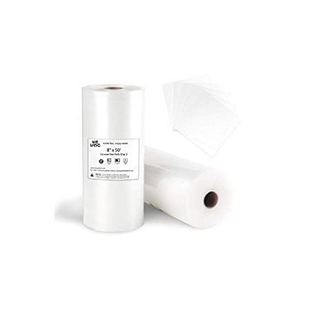 Vacuum Sealer Bags 8x50 Rolls 2 pack for Food Saver