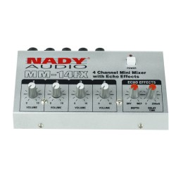 Nady 4-Channel Microphone Mixer with integrated