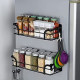 2 Packs Spice Storage Organizer with 4 Removable Hooks Seasoning Rack