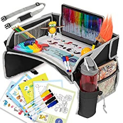 Kids Travel Tray for Car - Car Seat Tray for Kids Travel