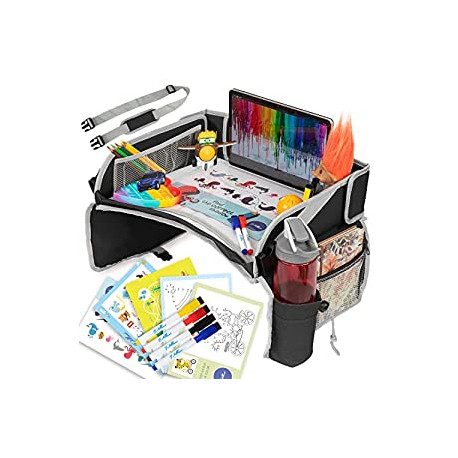 Kids Travel Tray for Car - Car Seat Tray for Kids Travel