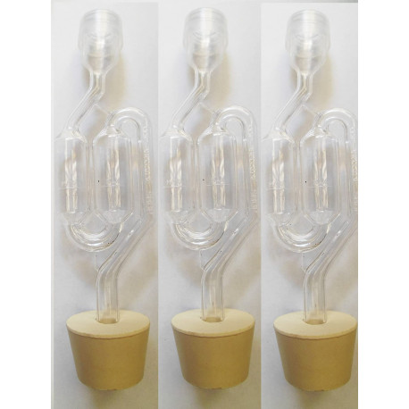 3ct. - S-Shape Airlock with Set of 3