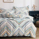 Duvet Cover, 100% Cotton Queen 3 Pcs Bohemian Bedding Set
