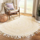 Braided Collection 3' Round Beige
