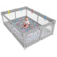 Pack 2 of Playpen for Babies with Gate , Indoor & Outdoor Playard for Kids Activity Center