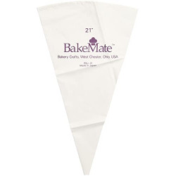 Cake Piping Pastry Bag, 20.85 x 11.55 x 0.55 inches, White