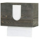 Pack 2 of Vintage Gray Solid Wood Wall Mounted Paper Towel Holder