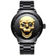Military Wristwatch (Gold 3D Skull)