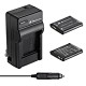2 Pack Battery and Charger Compatible With Olympus LI-50B