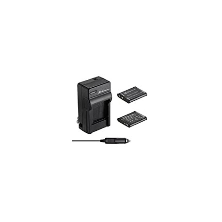 2 Pack Battery and Charger Compatible With Olympus LI-50B