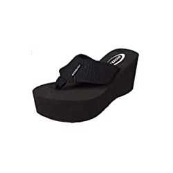 Womens EVA Flip Flop Slip on Platform Sandals