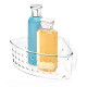 Sponges, Scrubbers, Soap, Shampoo, Conditioner, 9" x 7" x 3.5", Clear
