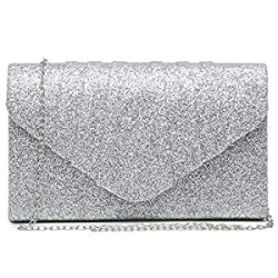 Women's Evening Bag Pleated Envelope Clutch Handbag Wedding