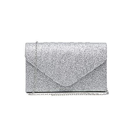 Women's Evening Bag Pleated Envelope Clutch Handbag Wedding